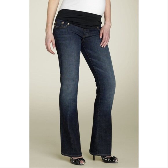 CHIP AND PEPPER BOOTCUT PAMELA BUMP WATCH UNDER BELLY MATERNITY JEANS STRETCH 28 - Picture 1 of 9